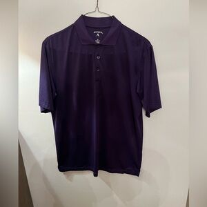 ANTIGUA DARK PURPLE  MEN’S POLO GOLF SHIRT.